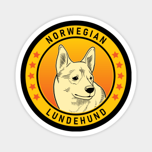 Norwegian Lundehund Dog Portrait Magnet